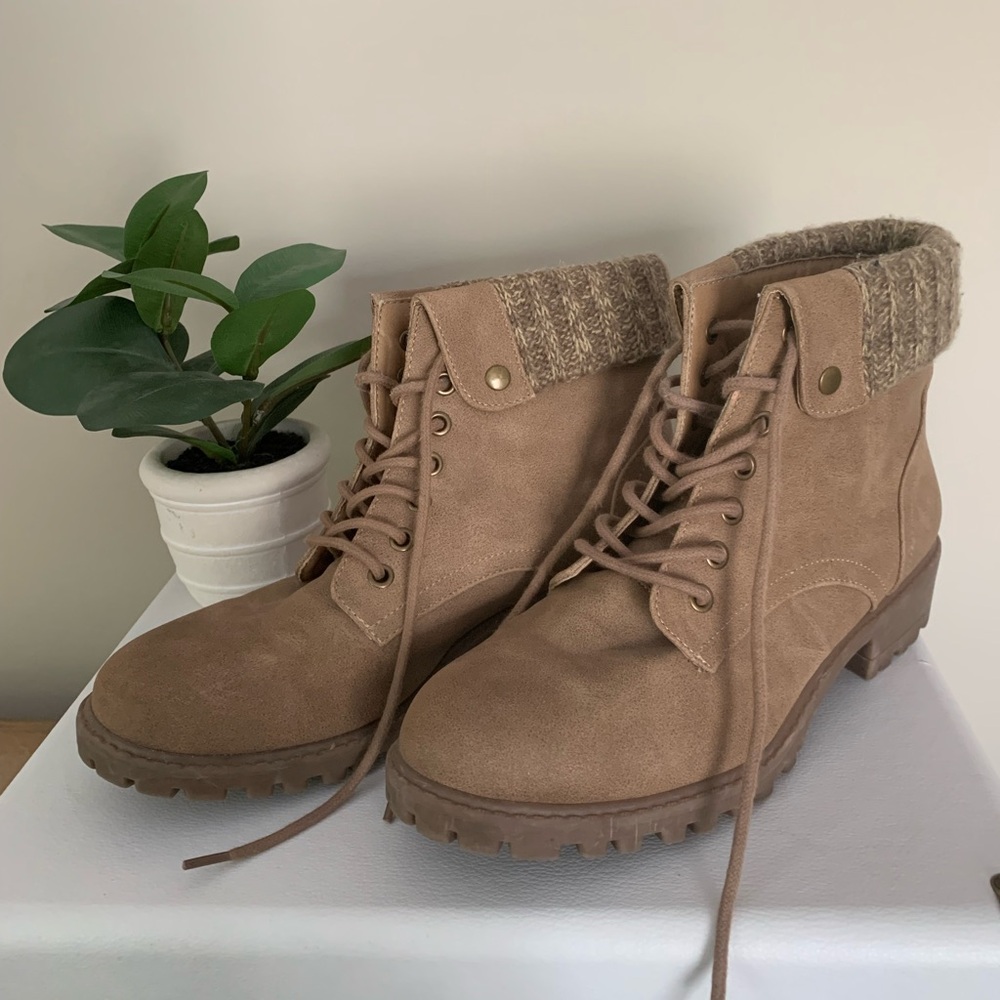 Lace Up Combat Boots